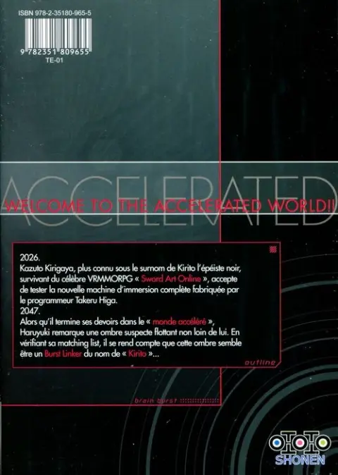 Verso de l'album Accel World 5