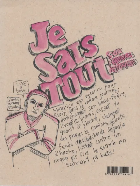 Verso de l'album Je sais tout