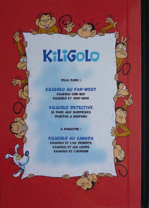 Verso de l'album Kiligolo Tome 4 Kiligolo détective