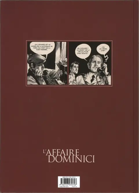 Verso de l'album L'Affaire Dominici