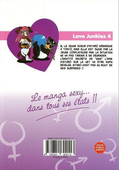 Verso de l'album Love junkies Saison 1 Tome 6