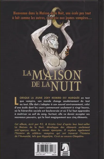 Verso de l'album La maison de la nuit Tome 1 La marque