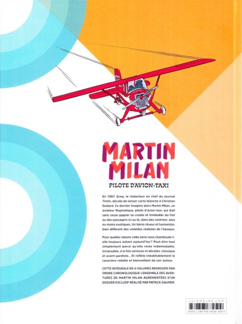 Verso de l'album Martin Milan 2ème Série 1 Intégrale 1