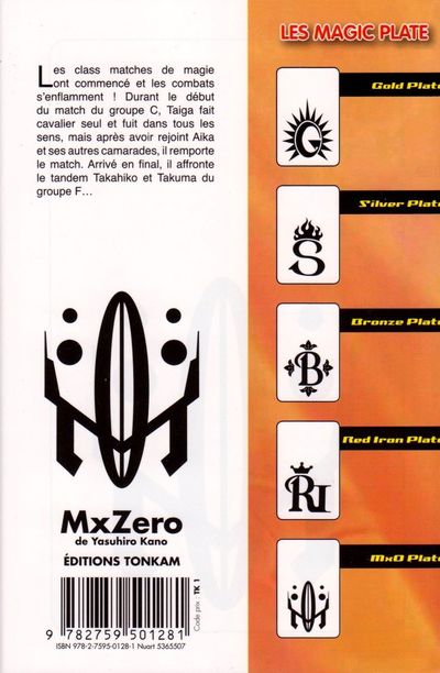 Verso de l'album Mx Zero 5