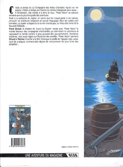 Verso de l'album Pieter Hoorn Tome 1 La passe des cyclopes