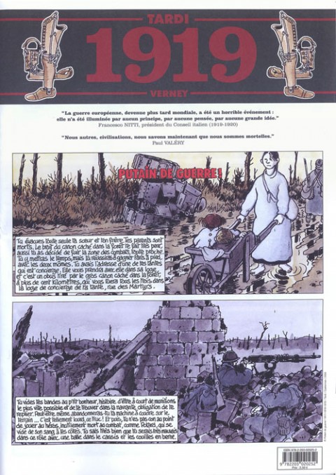 Couverture de l'album Putain de guerre ! Tome 6 1919