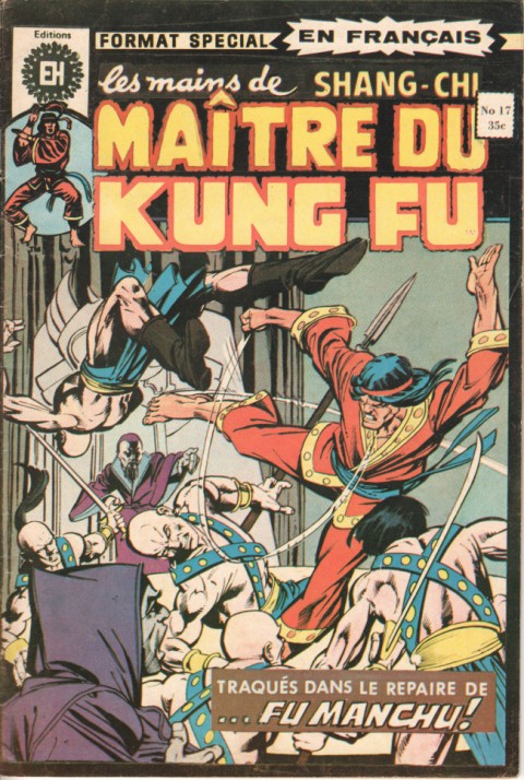 Couverture de l'album Les Mains de Shang-Chi, maître du Kung-Fu N° 17 L'ennemi de la neige