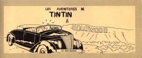 Tintin Les Aventures de Tintin à Hollywood