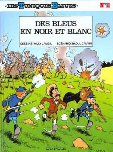 Couverture de l'album Les Tuniques Bleues Tome 11 Des bleus en noir et blanc