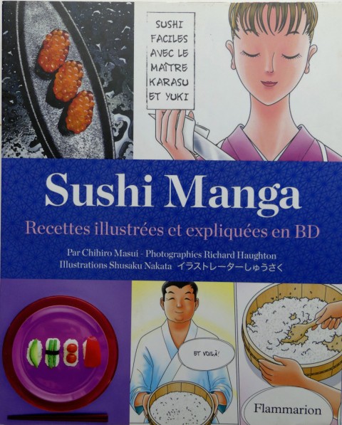 Couverture de l'album Sushi Manga Recettes illustrées et expliquées en BD