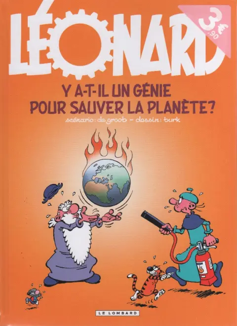 Couverture de l'album Léonard Tome 38 Y a-t-il un génie pour sauver la planète?