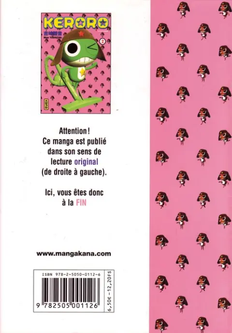 Verso de l'album Sergent Keroro 2