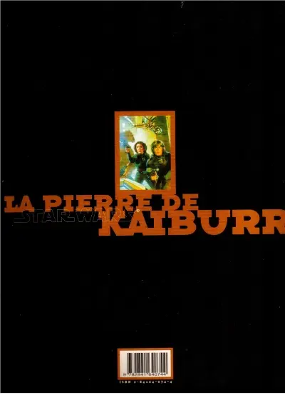 Verso de l'album Star Wars - La pierre de Kaïburr La pierre de Kaïburr