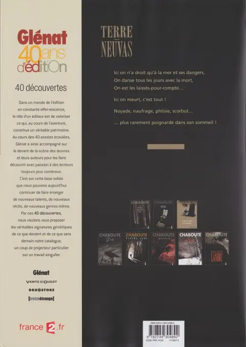 Verso de l'album Terre-Neuvas