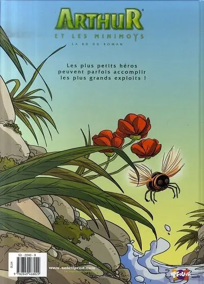 Verso de l'album Arthur et les Minimoys - LA Bd du Roman Tome 2