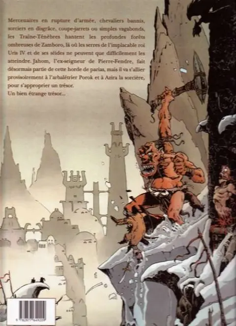 Verso de l'album Les Traîne-Ténèbres Tome 1 Le paladin, le gueux et la sorcière
