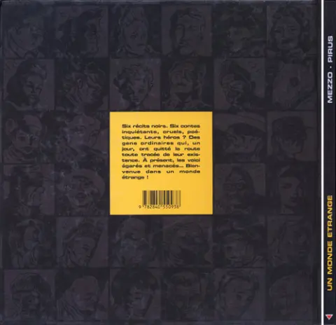 Verso de l'album Un monde étrange Un recueil de 6 récits noirs