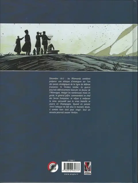 Verso de l'album Verdun Tome 1 Avant l'orage