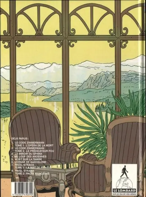 Verso de l'album Victor Sackville Tome 8 Pavel Strana 2 - Pacte à Lucerne