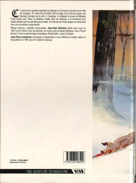 Verso de l'album Le Voyage du bateleur Tome 1 La Dame de Dorfgrau
