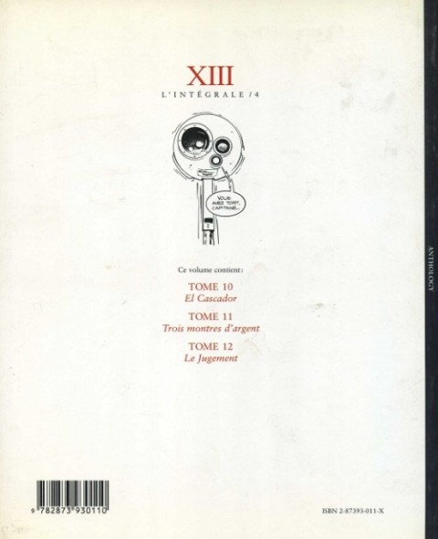 Verso de l'album XIII L'Intégrale / 4