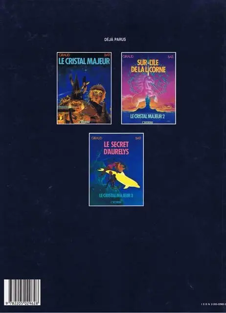 Verso de l'album Altor Tome 1 Le cristal majeur