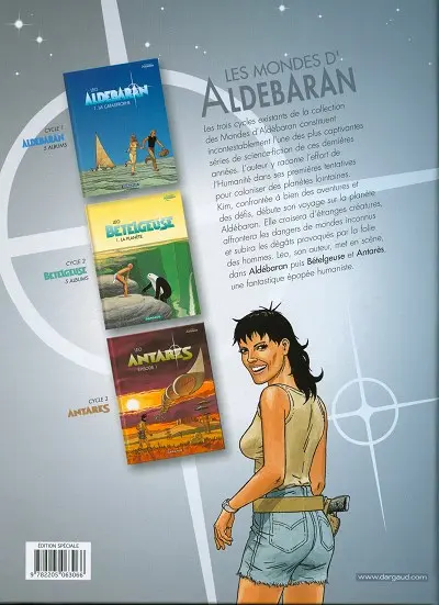 Verso de l'album Antarès Épisode 1