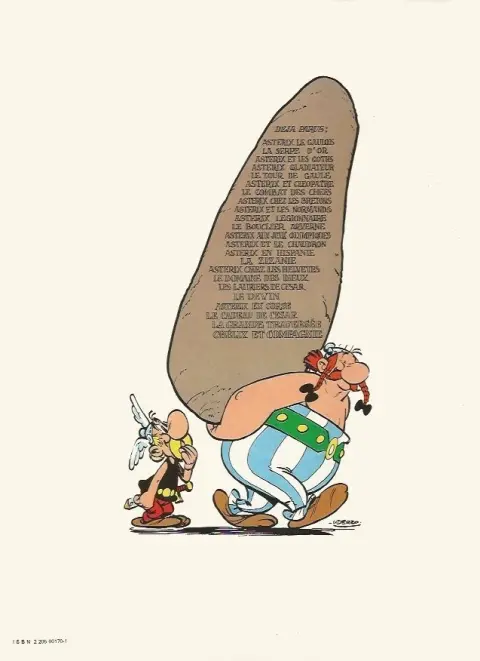 Verso de l'album Astérix Tome 7 Le combat des chefs