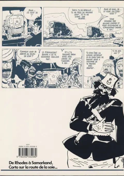 Verso de l'album Corto Maltese Tome 8 La Maison dorée de Samarkand