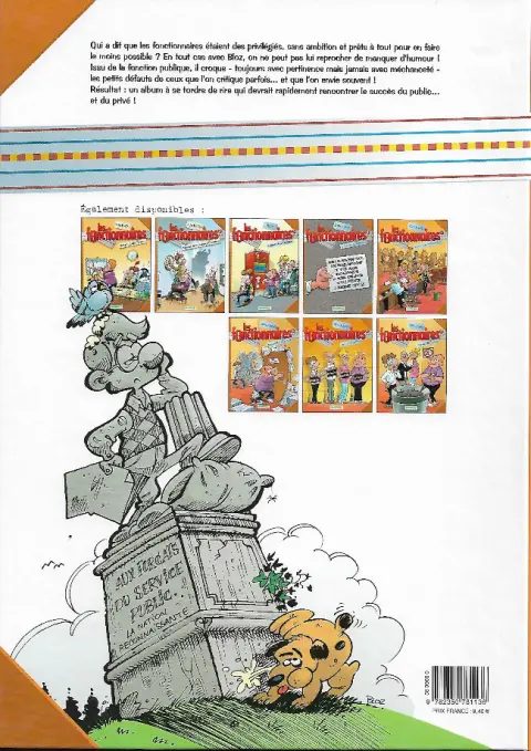 Verso de l'album Les Fonctionnaires Tome 7 Ami public n°1