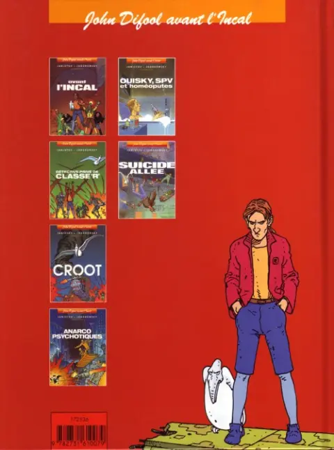 Verso de l'album Avant l'Incal Tome 4 Anarcopsychotiques