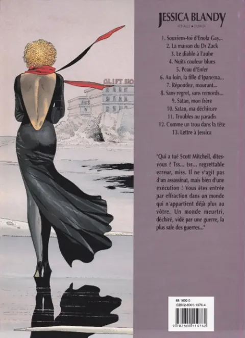 Verso de l'album Jessica Blandy Tome 2 La maison du Dr Zack