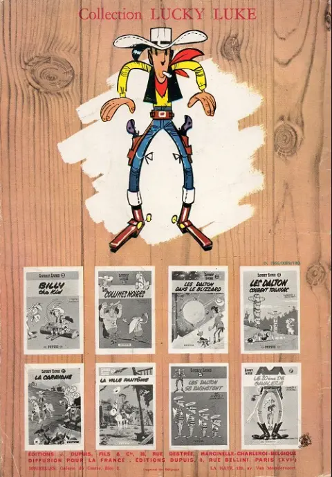 Verso de l'album Lucky Luke Tome 6 Hors-la-loi