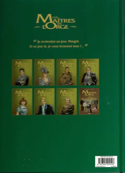 Verso de l'album Les Maîtres de l'Orge Tome 2 Margrit, 1886