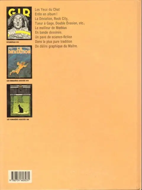 Verso de l'album Moebius œuvres complètes Tome 6 Les Yeux du Chat, La Déviation