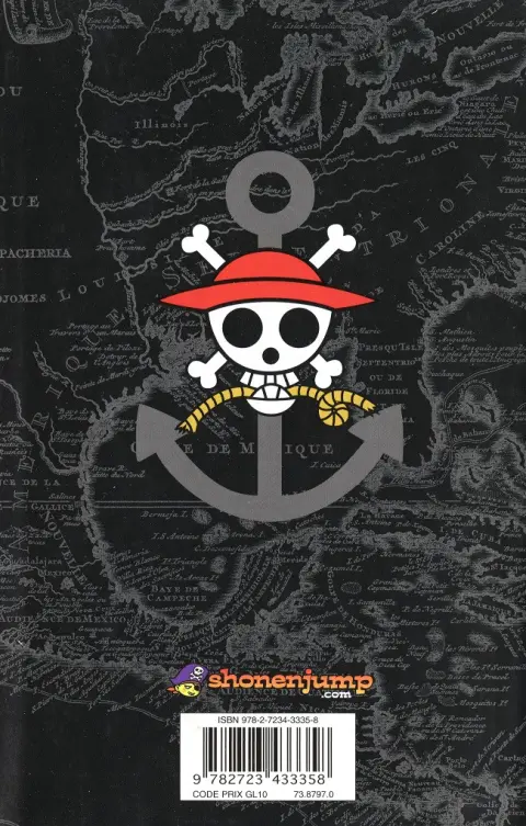 Verso de l'album One Piece Tome 1 A l'aube d'une grande aventure