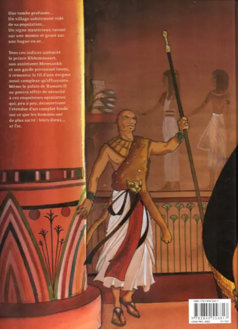 Verso de l'album Sur les terres d'Horus Tome 1 Khaemouaset ou la loi de Maât