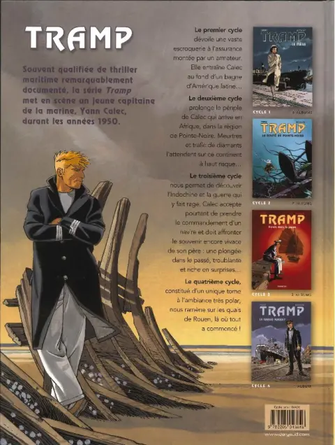 Verso de l'album Tramp Tome 3 Le bateau assassiné