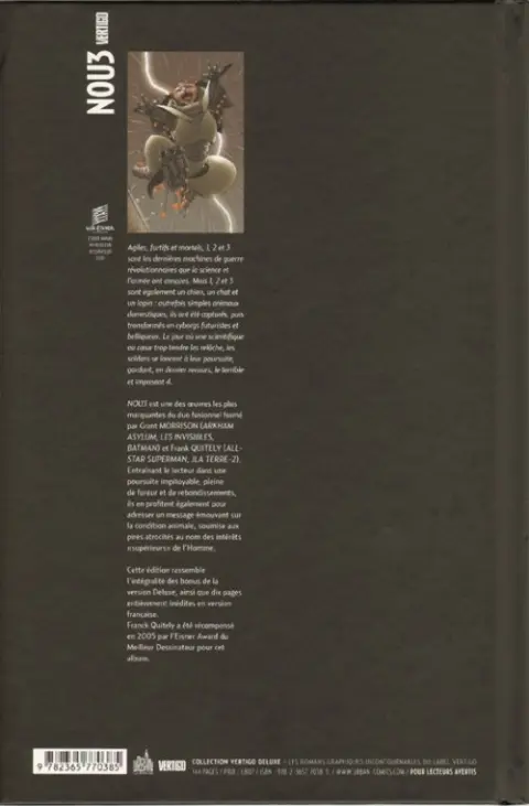 Verso de l'album WE3 - NOU3 Nou3