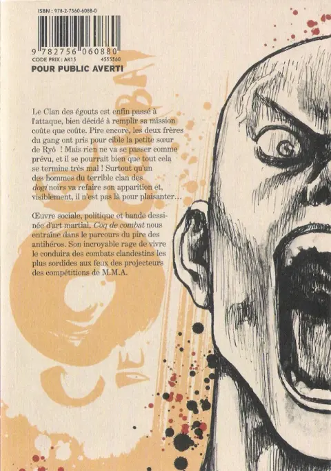 Verso de l'album Coq de combat 31