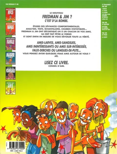 Verso de l'album Jim et ses copains Tome 12 Tous mes vrais amis