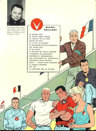 Verso de l'album Michel Vaillant Tome 17 Le fantôme des 24 heures