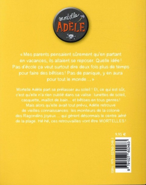 Verso de l'album Mortelle Adèle Tome 12 Mortelle Adèle à la pêche aux nouilles !