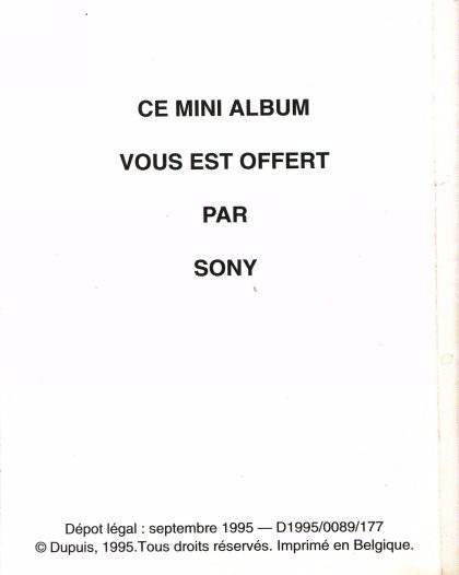 Verso de l'album Le Petit Spirou recueil de gags