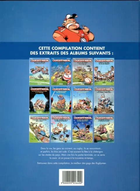 Verso de l'album Les Rugbymen Le Best-of Le Best of (2015)