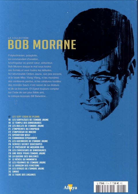 Verso de l'album Bob Morane La collection - Altaya Tome 17 Les sept croix de plomb