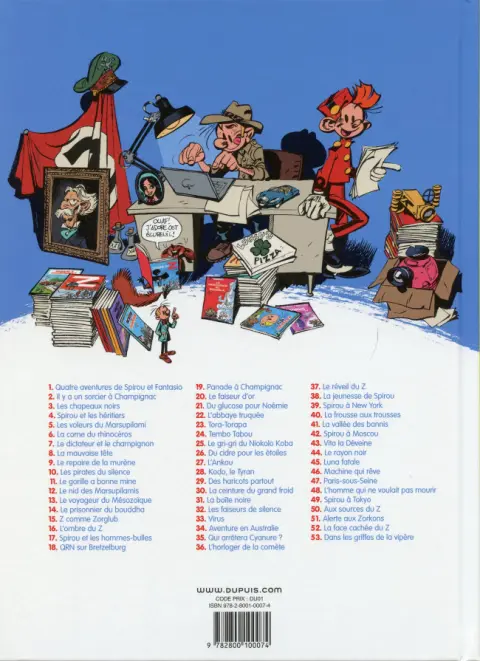Verso de l'album Spirou et Fantasio Tome 5 Les voleurs du Marsupilami