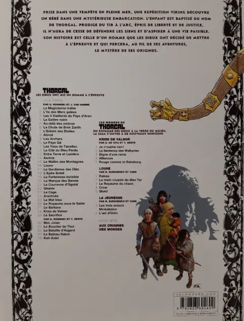 Verso de l'album Thorgal Tome 7 L'Enfant des Étoiles