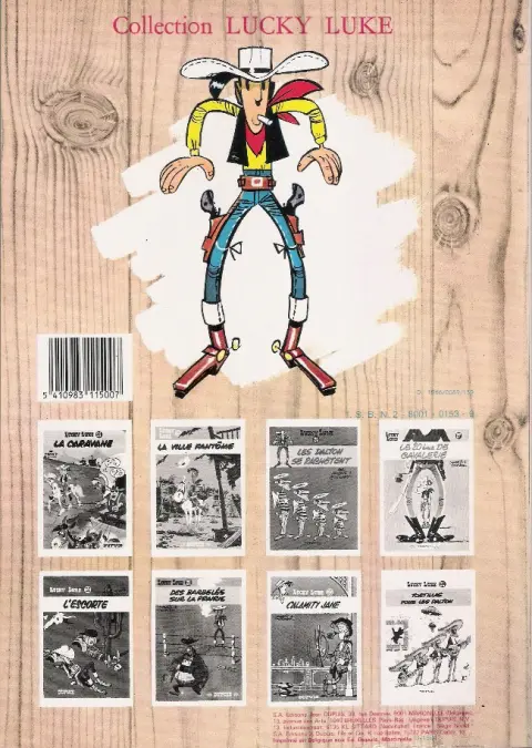 Verso de l'album Lucky Luke Tome 14 Ruée sur l'Oklahoma