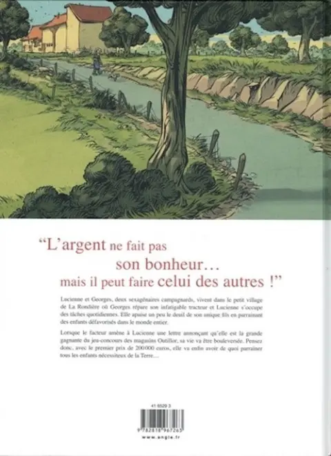 Verso de l'album Lucienne ou les millionnaires de la Rondière